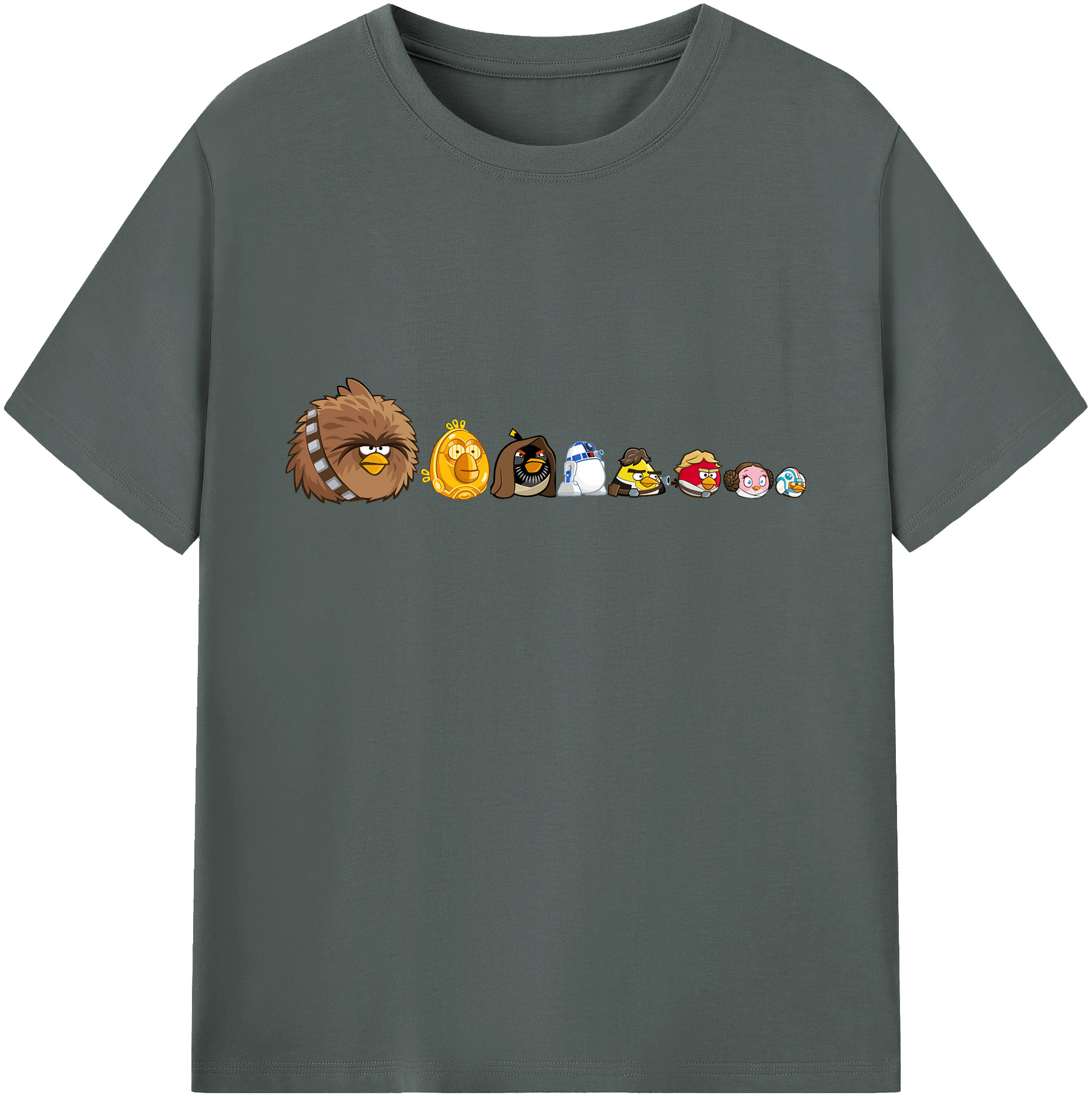 （画像用） Angry Birds アングリーバード 綿100％ メンズ半袖Tシャツ｜肌触りやわらか＆通気性